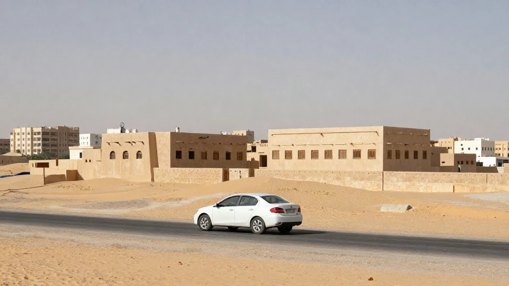 سيارة متوقفة على الطريق